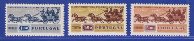 Portugal 1963 100 Jahre Postkonferenz Mi.-Nr. 938-940 postfrisch **
