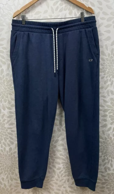 Vineyard Vines Men's XL Navy Blue Sweatpants Fleece Joggers Lounge Pants Sweats