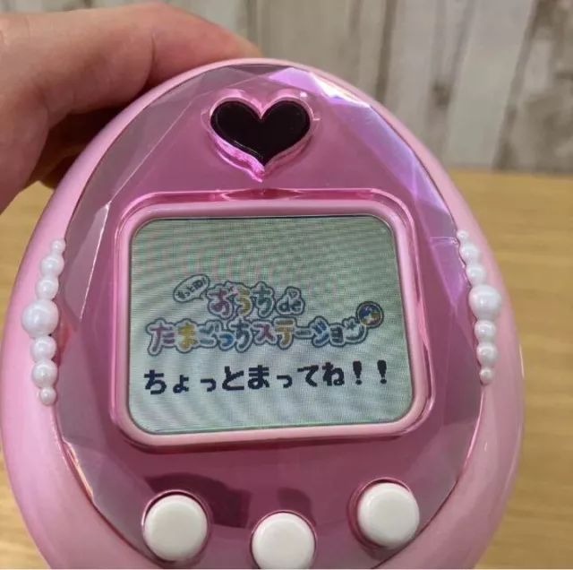 BANDAI Digital Pet Tamagotchi Motto ID ! Ouchi de Station Plus Pink Used Japan 2