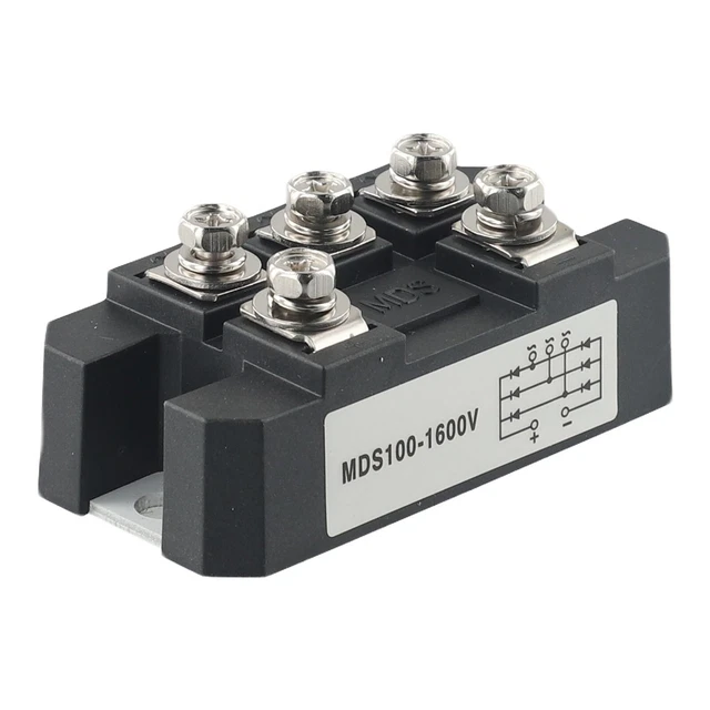 MDS-100A Bruggelijkrichter 5 Terminal Full Wave Diode Module 100A 1600V 3 Fase Bruggelijkrichter