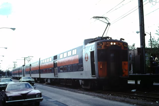 Original 1978 Illinois Central Highliner Train 75th St Chicago Slide 9026