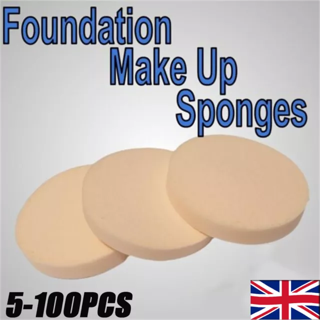 Makeup powder puff Cosmetic Foundation Thick Sponge Tool Round Applicator Set