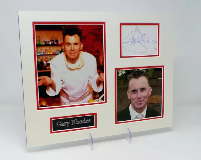 Gary RHODES OBE Signed Mounted Photo Display AFTAL COA British  Television Chef