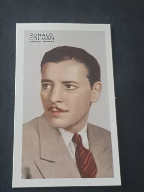 Gallaher Cigarette Cards Stars Of Screen & Stage #33 Ronald Colman (10)