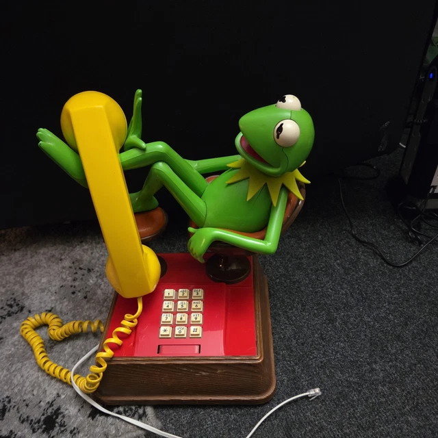 Retro Classig MUPPETS COLLECTIBLE KERMIT the Frog Telephone Vintage Jim Henson- 1983 ...