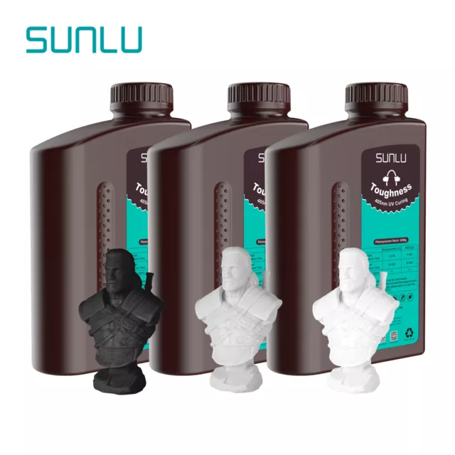 SUNLU High Toughness 405nm UV Harz Hohe Zähigkeit für SLA 3D-Drucker DE STOCK