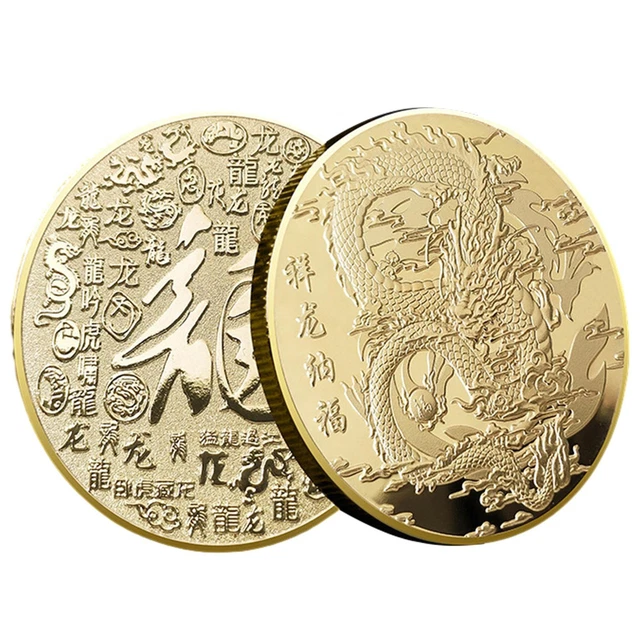 2024 CHINESE GOOD Luck Dragon Coin Silver Commemorative Collect Coin 7