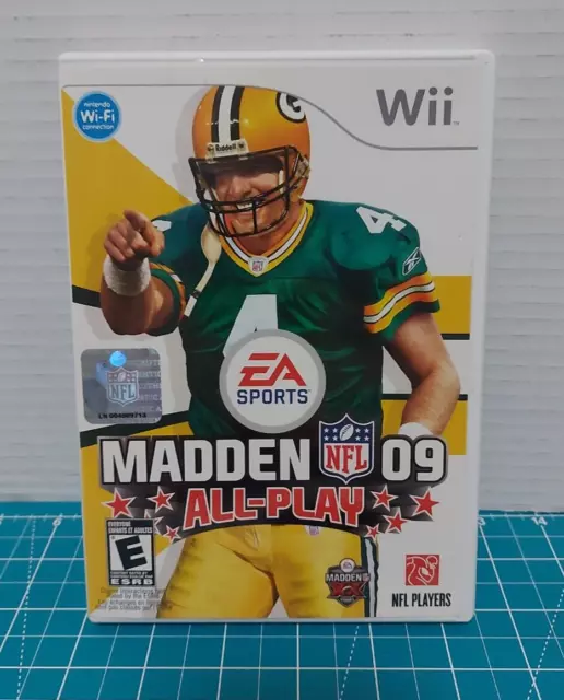 Nintendo Wii Madden NFL 09 All-Play NO MANUAL Tested Very Good condition