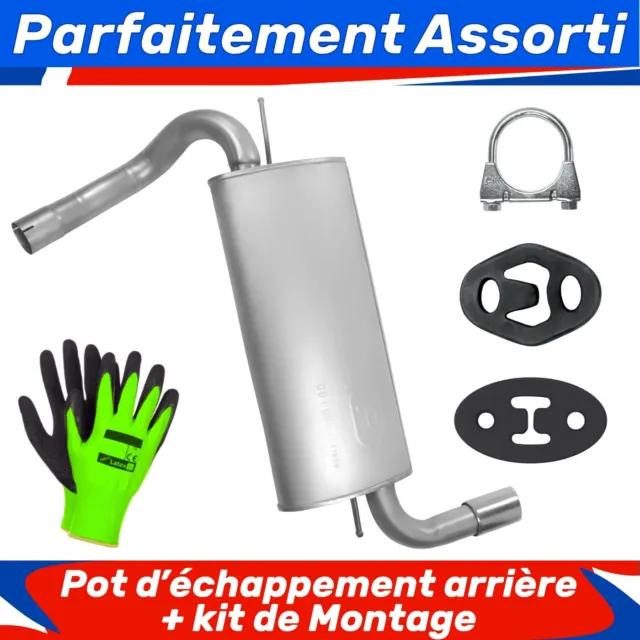 Pot d’échappement arrière pour Ford Focus 3 MK3 Hayon Break 2.0 TDCi (2011-2014)