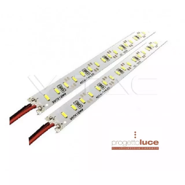 V-Tac Striscia Led Rigida 18W Smd4014 Monocolore 144 Led - 2 Barre Da 1 Metro