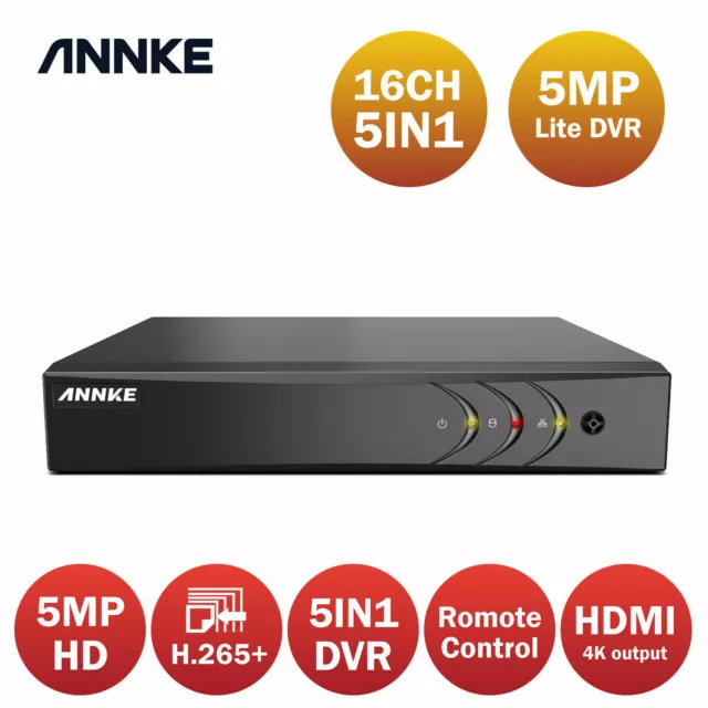 ANNKE 31CH 16CH 8CH 5MP Lite H.265+ DVR Video Recorder For CCTV Camera System 2