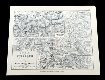 MAPPA BATTAGLIA DI Stockach guerre rivoluzionarie francesi nepoleone