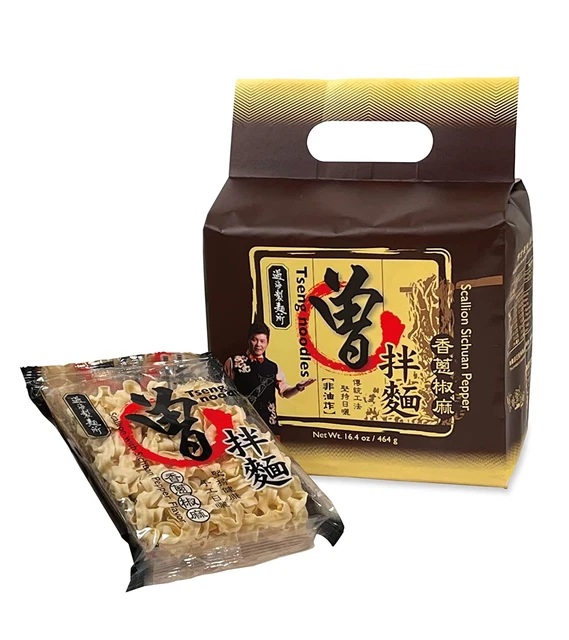 Tseng Noodles Scallion with Sichuan Pepper Flavor,, 1.02 Pound (Pack of 1) (3105