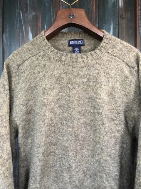 Vintage 80’s Donegal Tweed Irish Wool Sweater Fisherman Shetland M/Lg Lands In