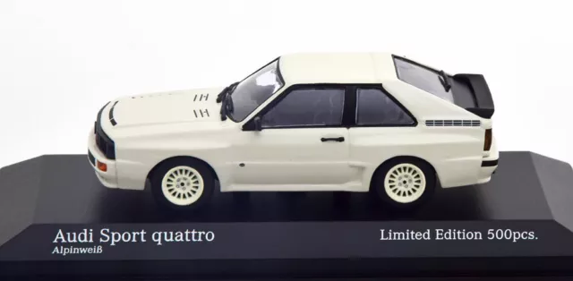 Audi Sport Quattro 1984 Alpin White Minichamps 943012124 1/43 500 Pieces Blanc 3