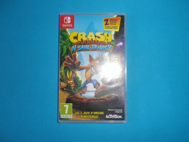 JEU NINTENDO SWITCH Crash Bandicoot N sane trilogy EUR 20,00 - PicClick FR