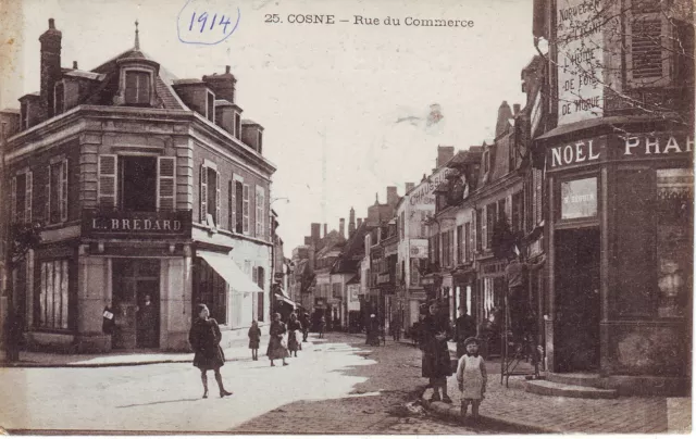 France Cosne - Rue du Commerce old unused postcard