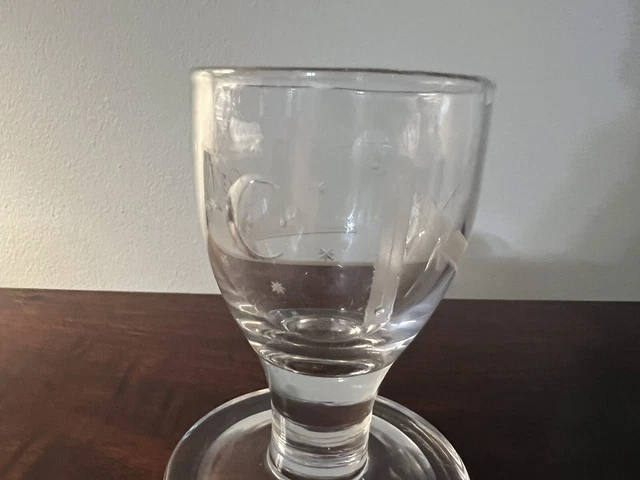18th Century Antique Georgian English -Footed Firing Glass Masonic 3