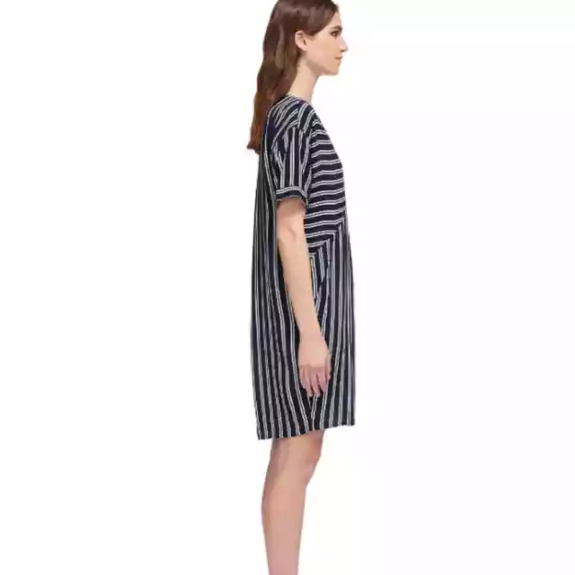 Whistles Blue/White Cut About Stripe Josie Dress | Size 6 2