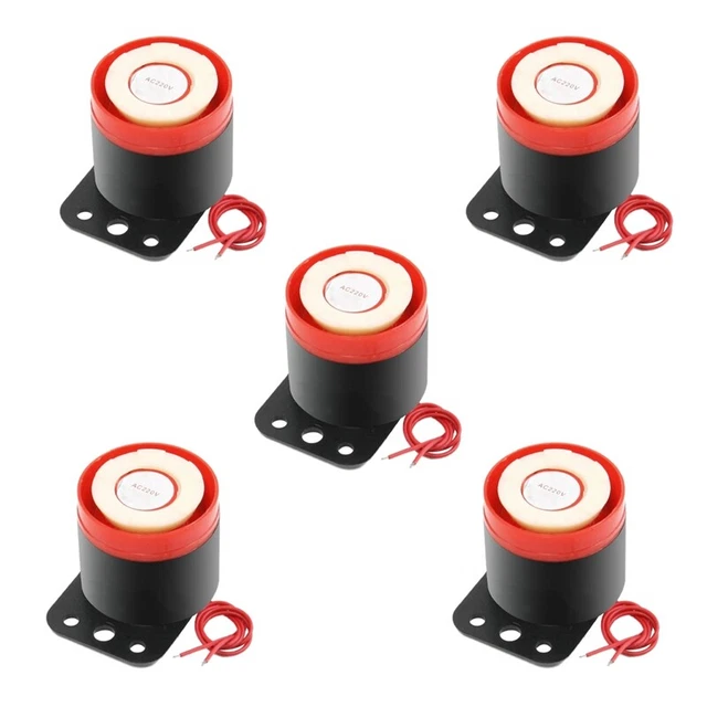 5X - 190 Decibel 220 VAC Sirene Electronic Alarm Sound Vibration Noise H5U2