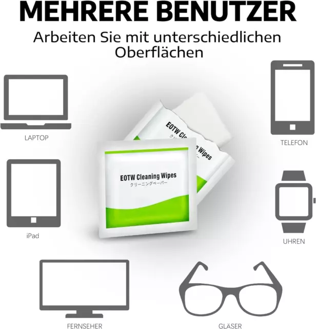 Bildschirm Reinigungstücher Desinfektion Für Handy/Monitor/Laptop 120 Stück 3
