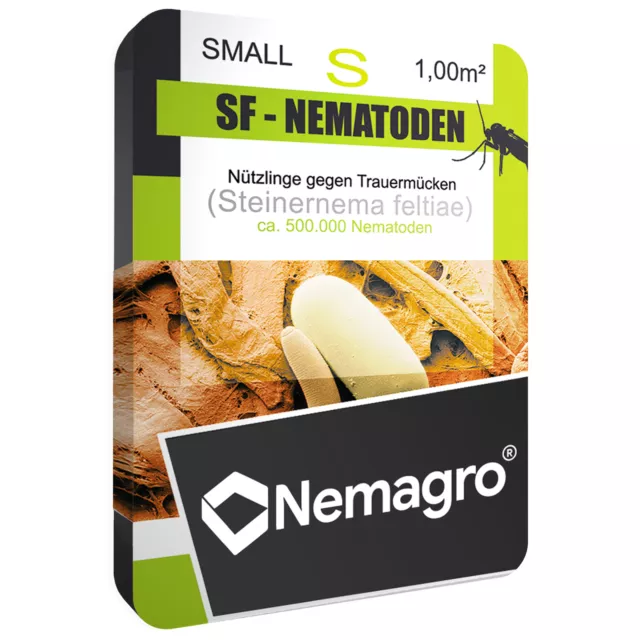 Nemagro® SF-Nematoden S - 0,5mio für 5 Pflanzen - Erste Wahl gegen Trauermücken!