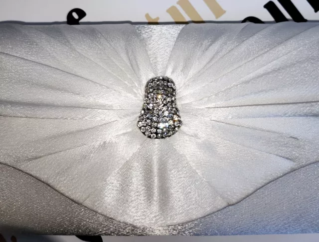 Women Sparkly Satin Bridal Purse Wedding Party Prom Evening Clutch Bag Handbag