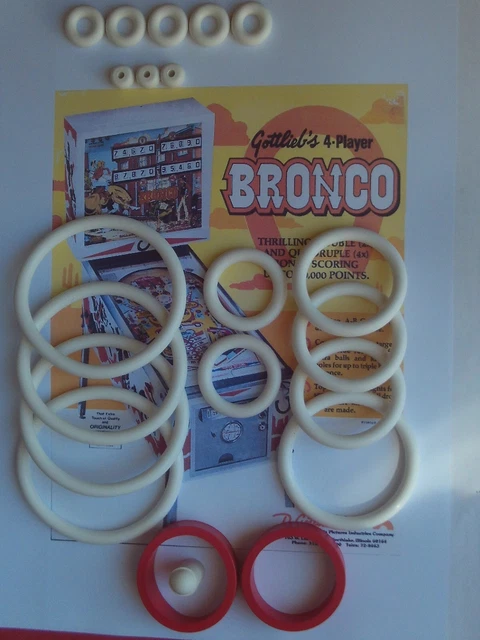 Kit Élastiques (Caoutchouc) Pour Flipper Bally 'Hot Doggin'' - Neuf