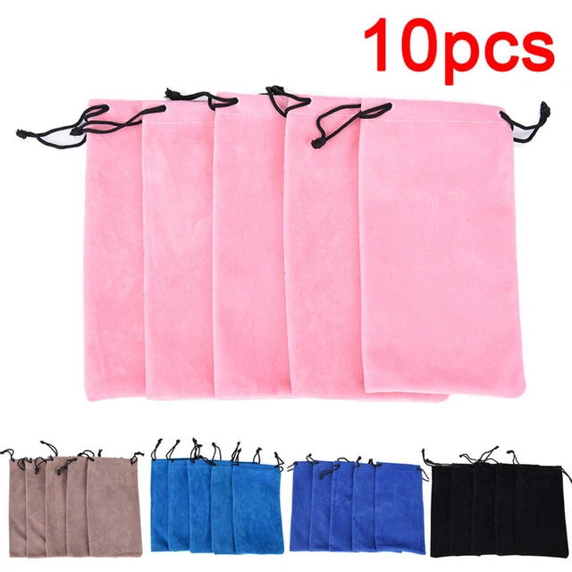 10 x borsa in microfibra custodia per pulizia morbida occhiali da sole occhiali HU F2