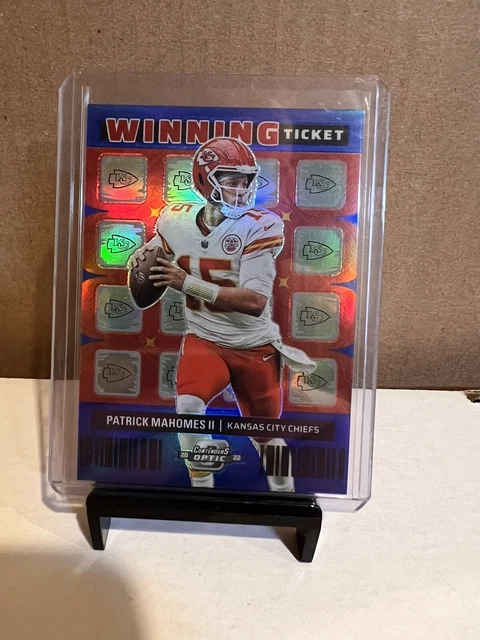 2022 Panini Contenders Optic Winning Tickets #2 Patrick Mahomes II Blue /99