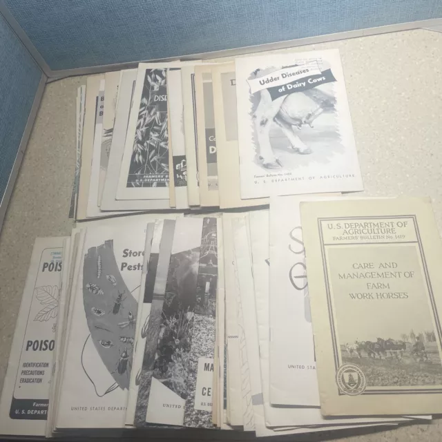 (50) Vintage Farmers Bulletin Lot - US Dept of Agriculture Booklets Leaflets #2