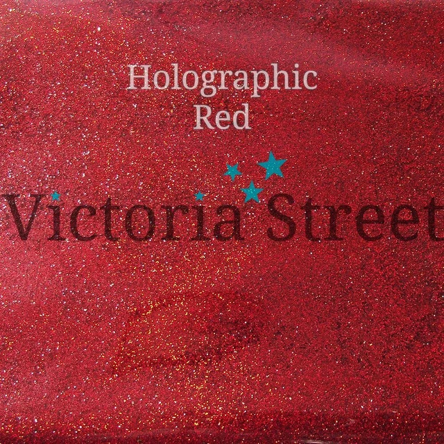 Victoria Street Glitter - Holographic Red - Fine 0.008" / 0.2mm (Xmas Valentine)