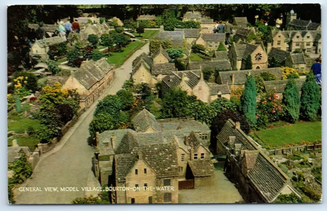 Postcard Bourton On The Water Gloucestershire General View Model Village