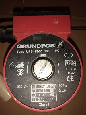 Grundfos POMPA CIRCOLATORE CALDAIA GRUNDFOS UPS 15-50 A0 130 USATO in FOTO è la N.2 