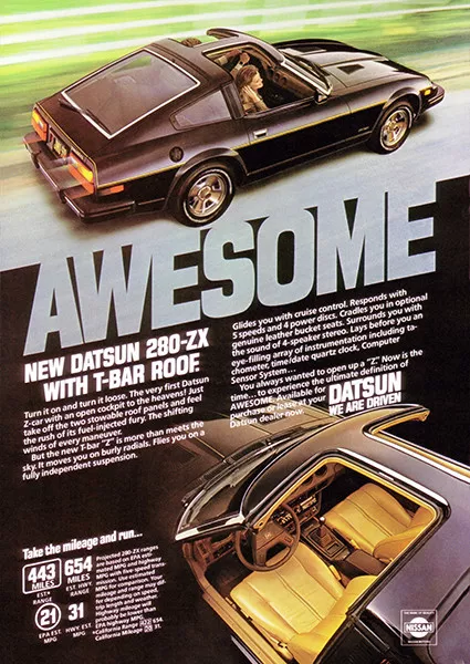 1980 Datsun 280ZX - Promotional Advertising Poster