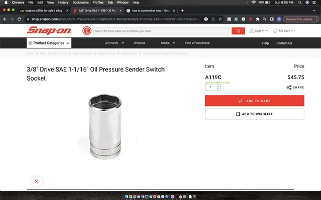Sensor Presion Aceite Para Dodge Dart 2.0l 2016 | Meses sin interés