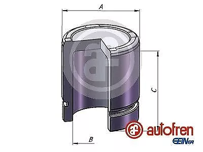 AUTOFREN 45mm KOLBEN BREMSSATTEL VORNE passend für HONDA CIVIC | D025639