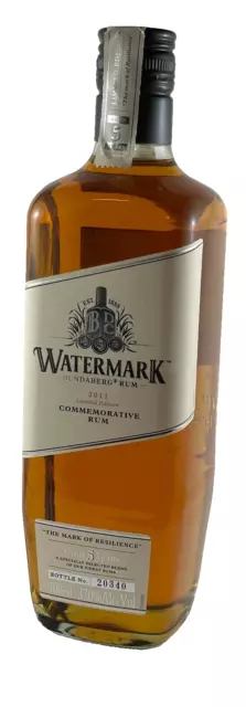 Bundaberg Rum Watermark Numbered 20340, 2011 Release, Near Mint Condition
