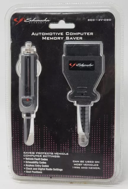 Schumacher SEC-12V-OBD '12V' Memory Saver Adapter Cable 1996 & Newer