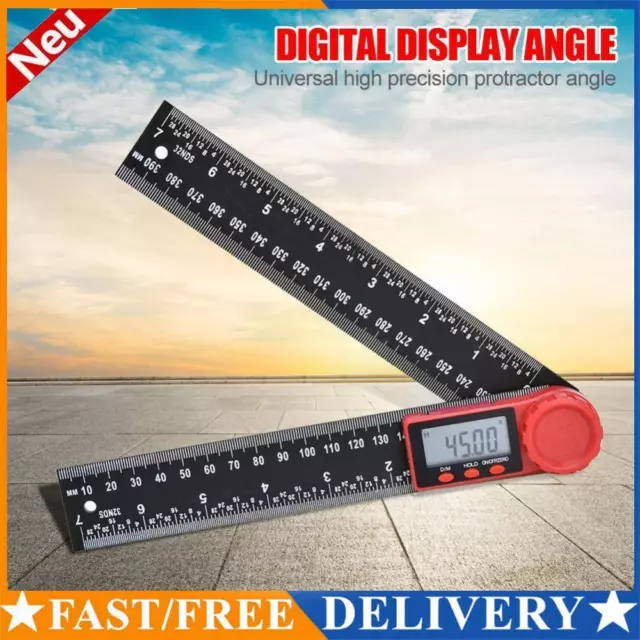 200mm Digital Angle Ruler Gauge Digital Protractor Inclinometer Measuring Tool