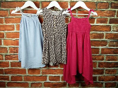 Girls Bundle Age 4-5 Next Matalan H&M Jumpsuit Leopard Spot Playsuit Dress 110Cm