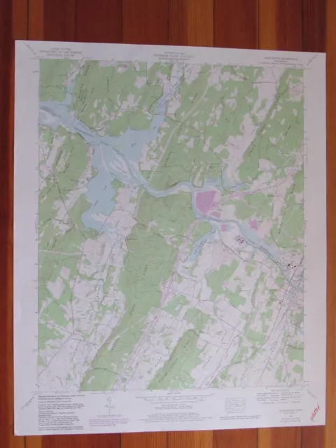 Charleston Tennessee 1980 Original Vintage USGS Topo Map