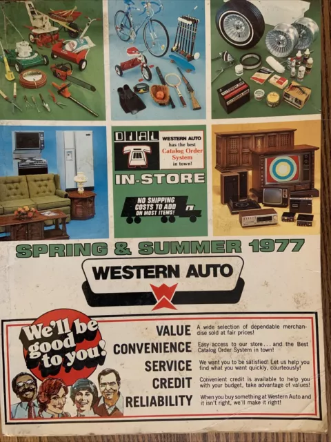 Original 1977 Western Auto Spring & Summer In-Store CATALOG