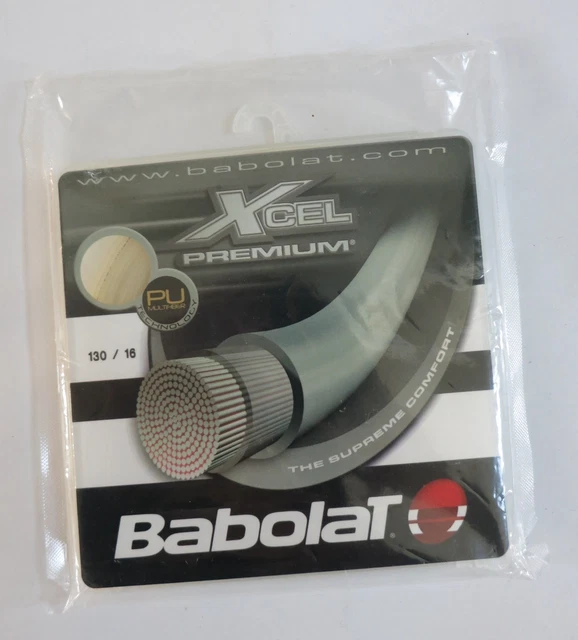 Babolat Xcel Premium 130/16 Tennis Racket String, New Sealed, Made in France