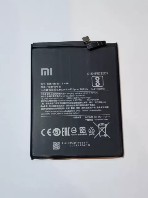 !!NEU!! Xiaomi Akku BN46 für Xiaomi Redmi Note 6 4000mAh