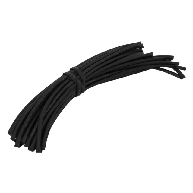 Poliolefina termoretraibile filo tubo Manicotto cavo 10m lunghezza 3,5mm ID nero
