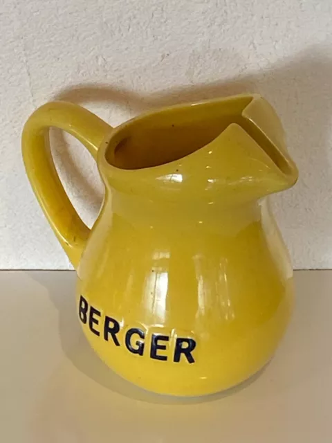 RARE Joli petit pichet BERGER 12 cm / Carafe ceramique Bar pub bistrot no ricard