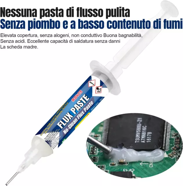 SMD Flussanti per Saldatura, Flussanti E Paste per Saldatura,No-Clean Paste per 3