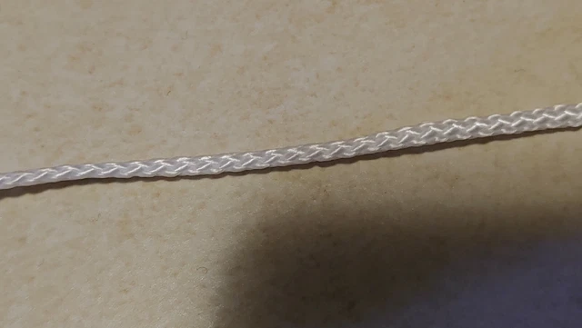 Polypropylenseil 2mm Schnur Seil 100m +Rest Flechtleine PP Leine geflochten Weiß 4