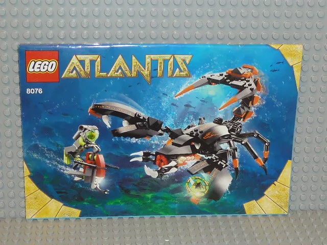 LEGO® Atlantis Bauanleitung 8076 Deep Sea Striker ungelocht instruction B3059